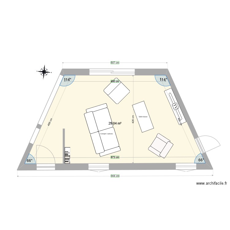 RDS32 SALON. Plan de 0 pièce et 0 m2