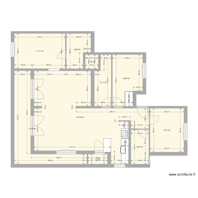 miramar projet v2. Plan de 0 pièce et 0 m2