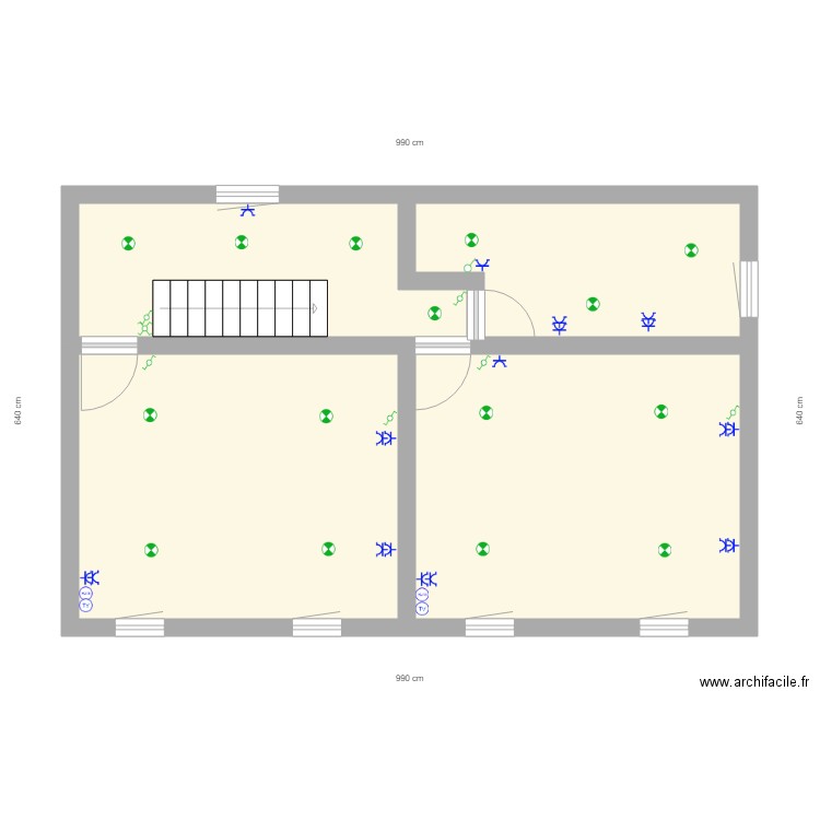 Maison Perso  1er étage. Plan de 0 pièce et 0 m2