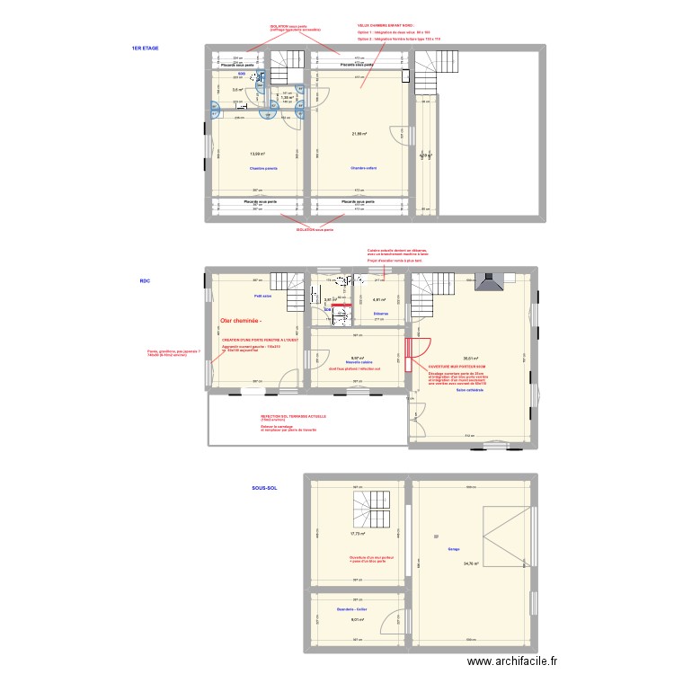 Chanoisy4. Plan de 20 pièces et 242 m2