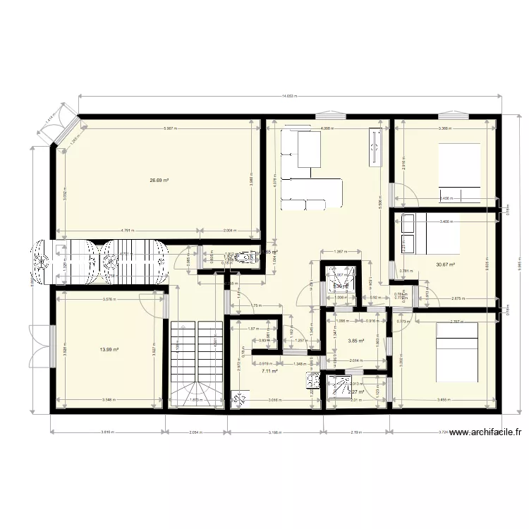plan maison RDC. Plan de 