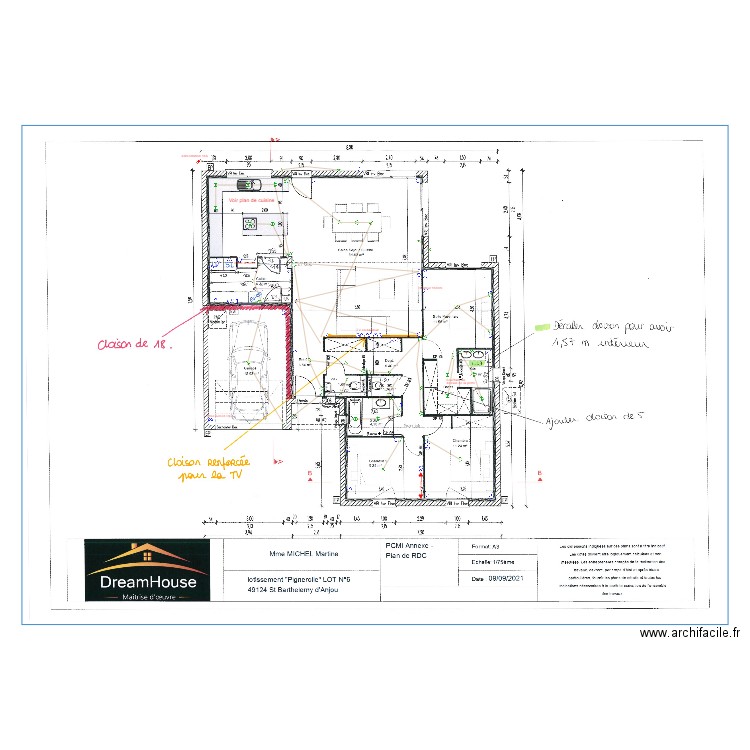 Plan électrique Michel DH 15 07. Plan de 0 pièce et 0 m2