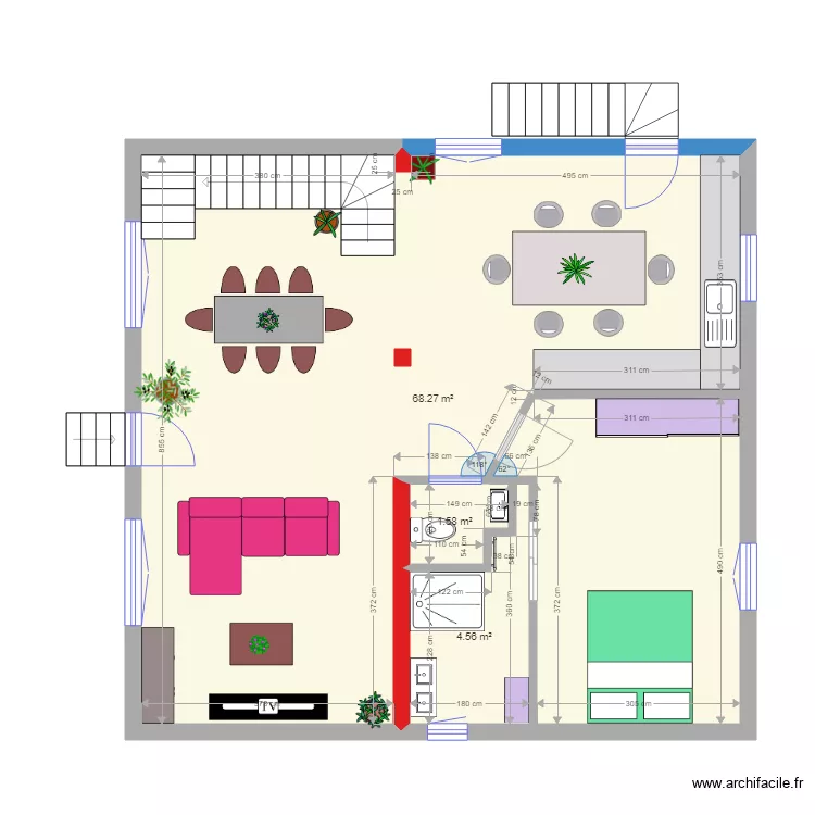 Denis RDC amenagement. Plan de 