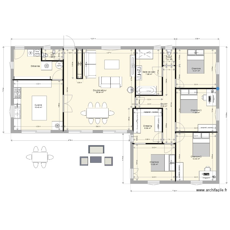 plan version 3 facade. Plan de 0 pièce et 0 m2