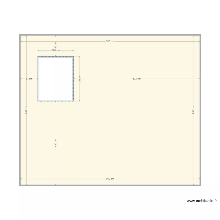 wall 30 5 window X 3. Plan de 