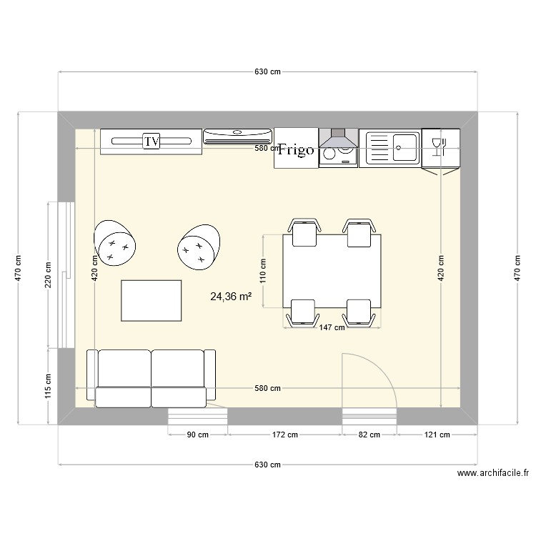 Maison t2 volx . Plan de 0 pièce et 0 m2