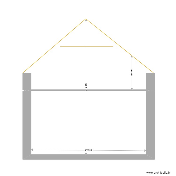 coupe grange . Plan de 0 pièce et 0 m2