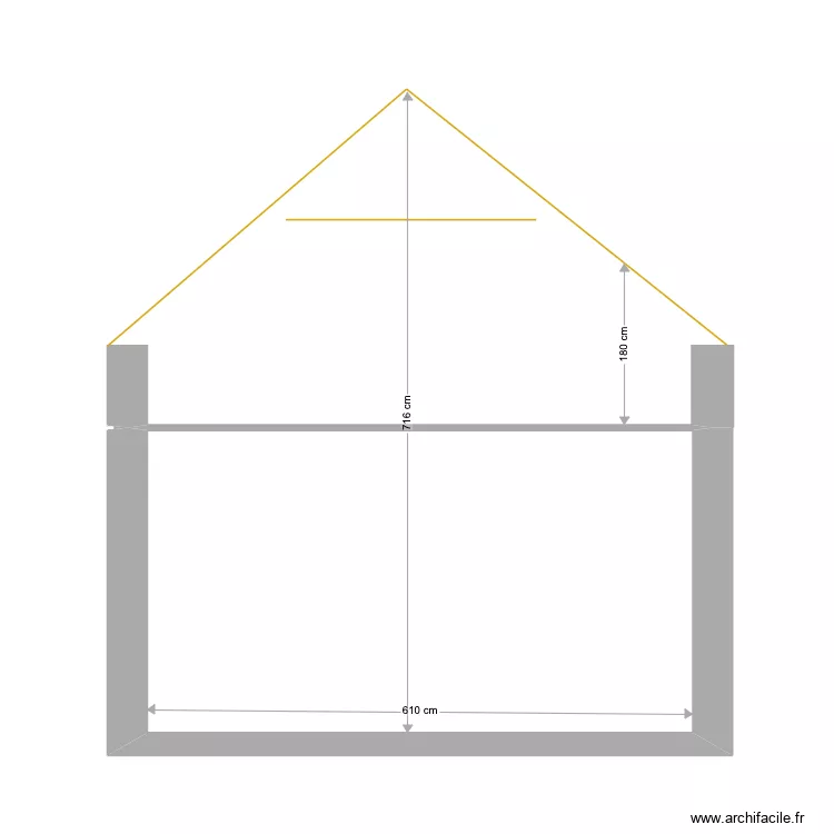 coupe grange . Plan de 