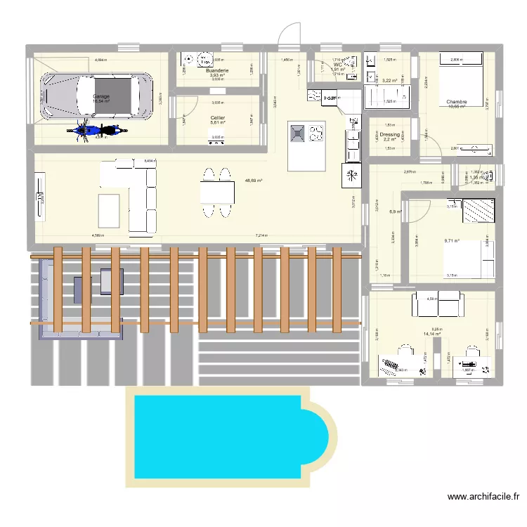maison 2. Plan de 