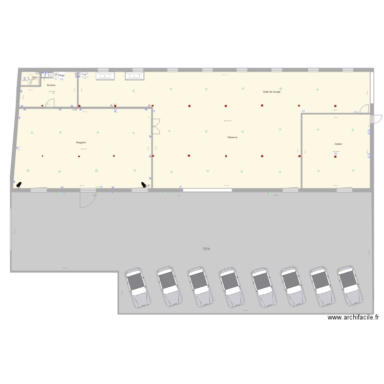 Grange amenagement plan electrique. Plan de 0 pièce et 0 m2