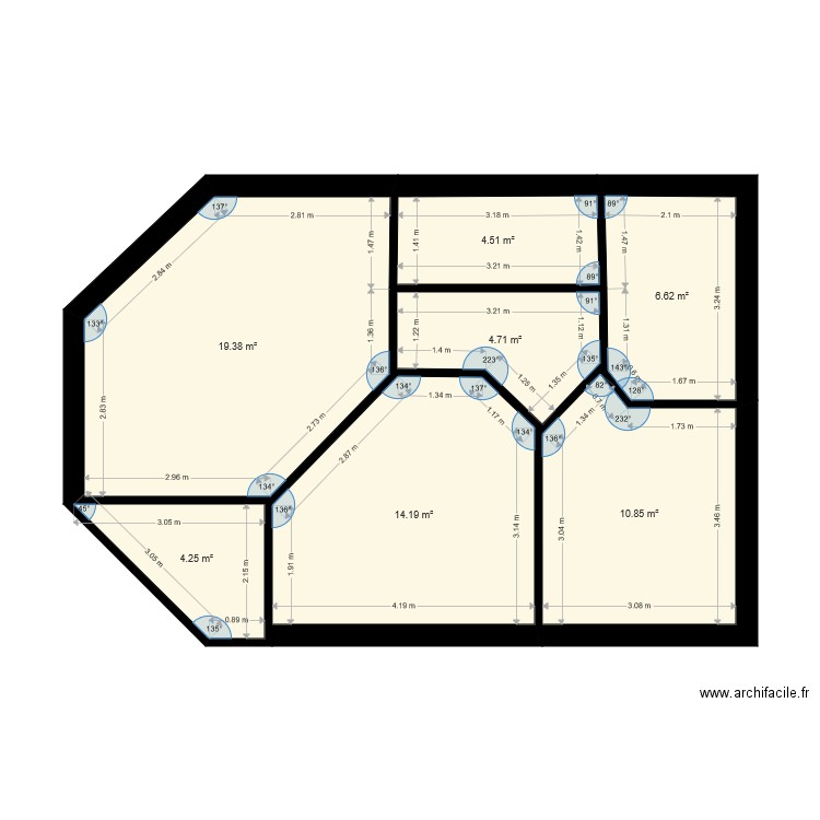 1990etage. Plan de 0 pièce et 0 m2