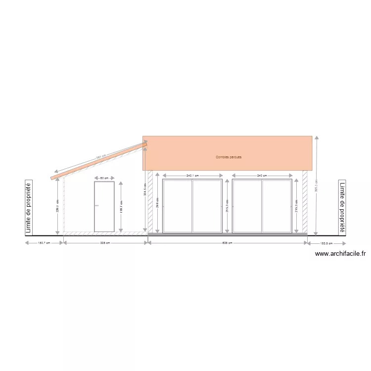 DP4 PLAN DES FACADES ET TOITURES SUD. Plan de DP4 PLAN DES FACADES ET TOITURES SUD. Plan de