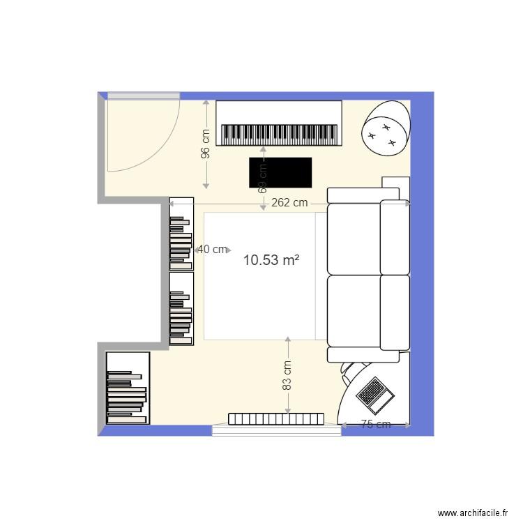 chambre amis 2. Plan de 0 pièce et 0 m2