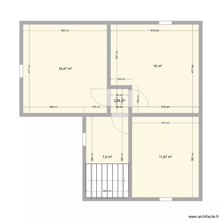 R+2 BECQUERIE. Plan de 
