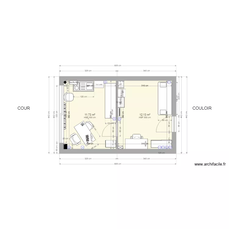 Infirmerie MDP. Plan de 