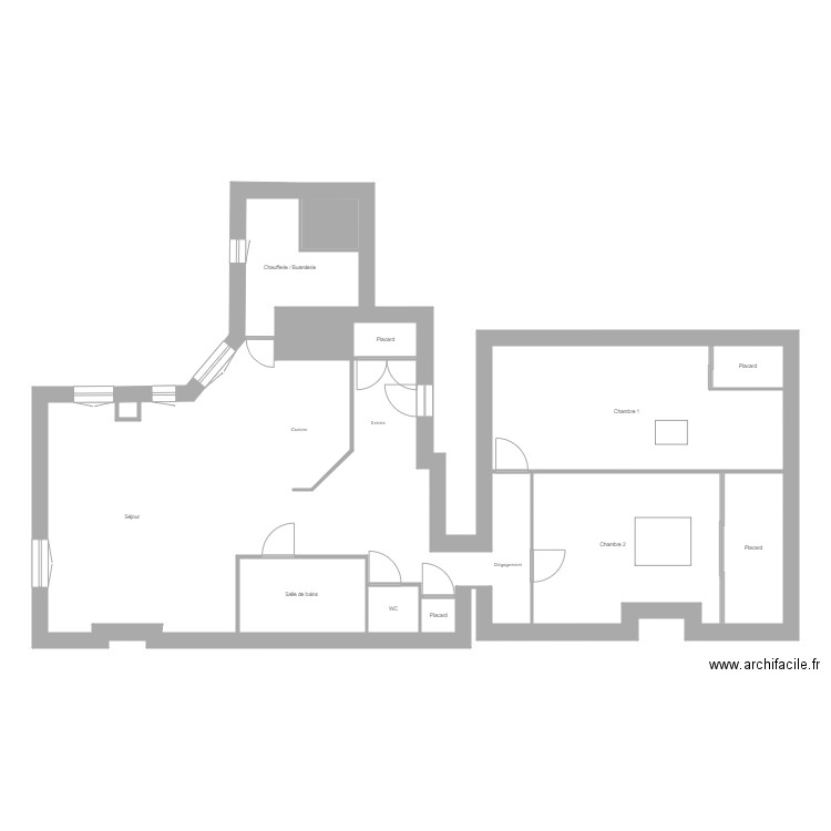 Yang Capucins 2. Plan de 12 pièces et 120 m2