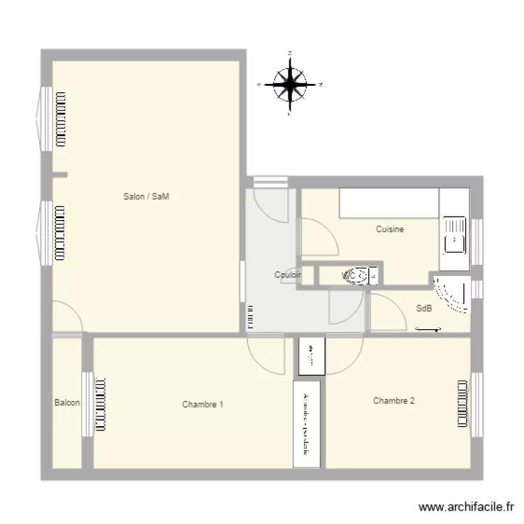 Appartement01. Plan de 