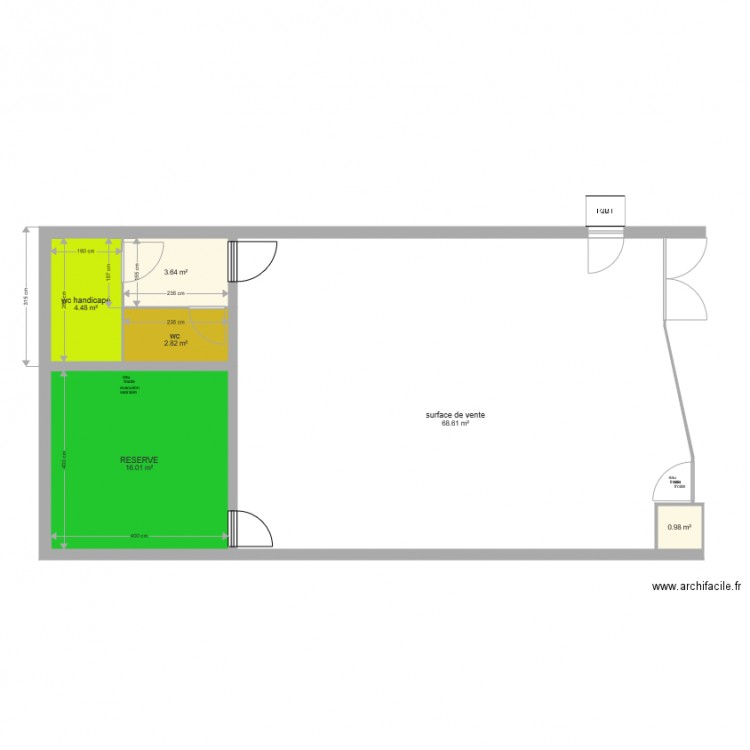  PROJET TABAC JULES VERNE . Plan de 0 pièce et 0 m2