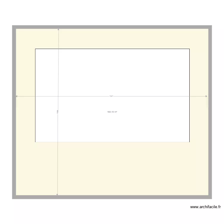 Rose plan &eacute;tage. Plan de 