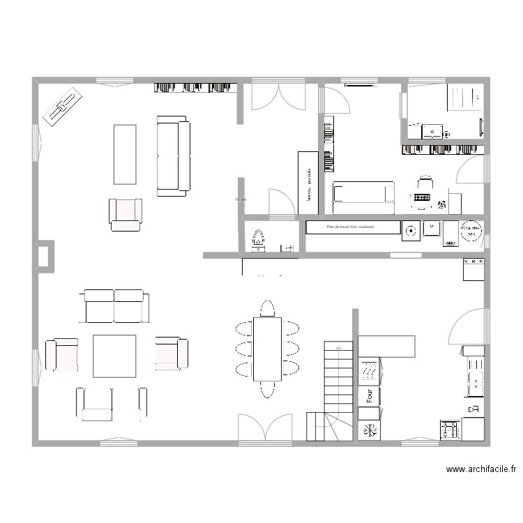 projet St Brev . Plan de 6 pièces et 122 m2