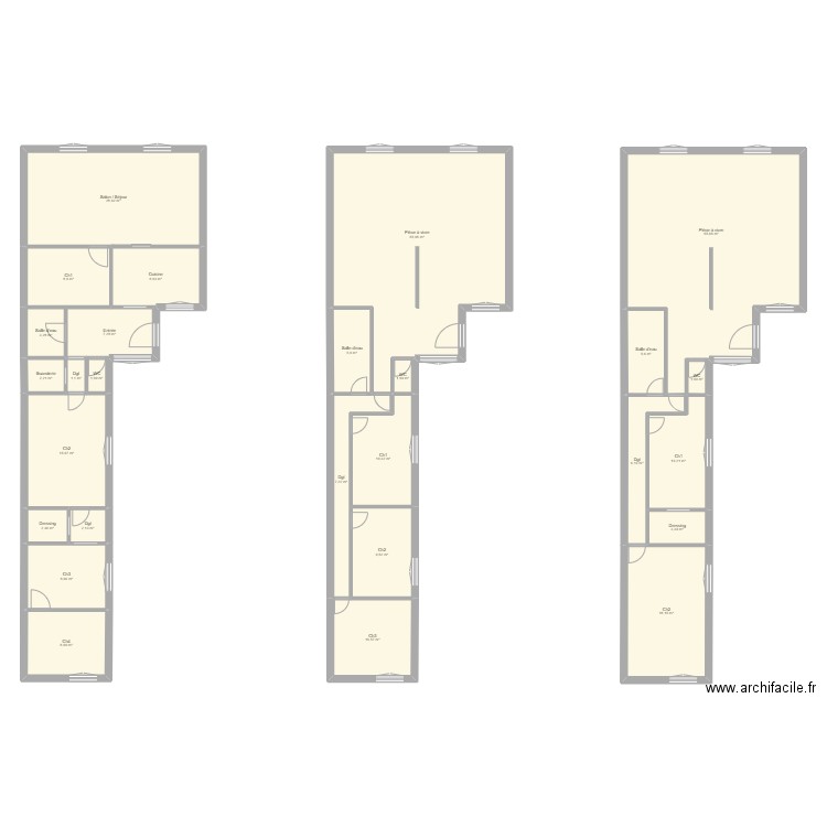 Maison Vertou 101m². Plan de 27 pièces et 299 m2