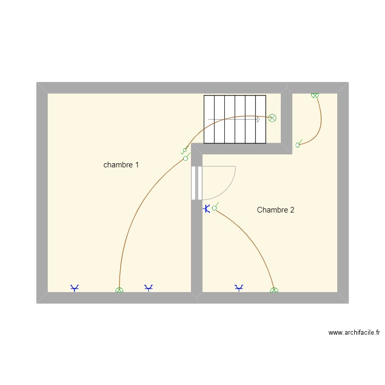 Durieux étage. Plan de 0 pièce et 0 m2