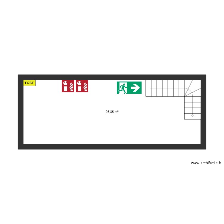 Salon de coiffure Auchan 2. Plan de 0 pièce et 0 m2