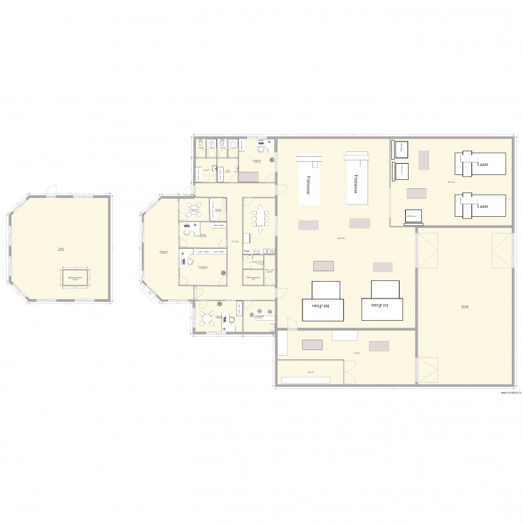 Bat cutwest 800M2. Plan de 0 pièce et 0 m2