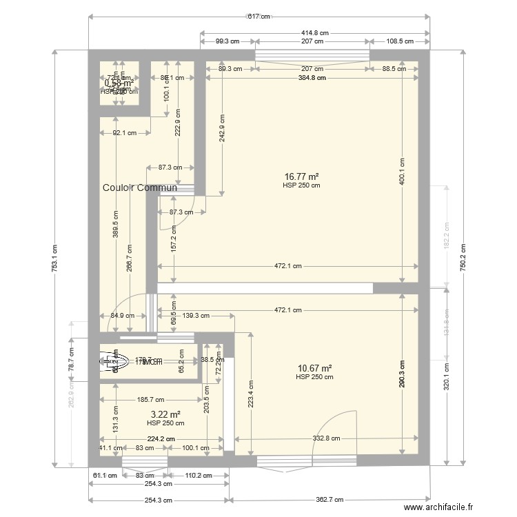 fougeron rdc apres travaux. Plan de 0 pièce et 0 m2