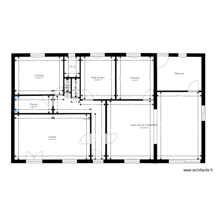 Plan initial cotations. Plan de 
