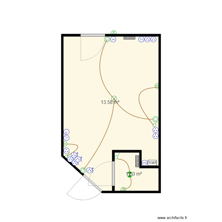 vieu. Plan de 0 pièce et 0 m2