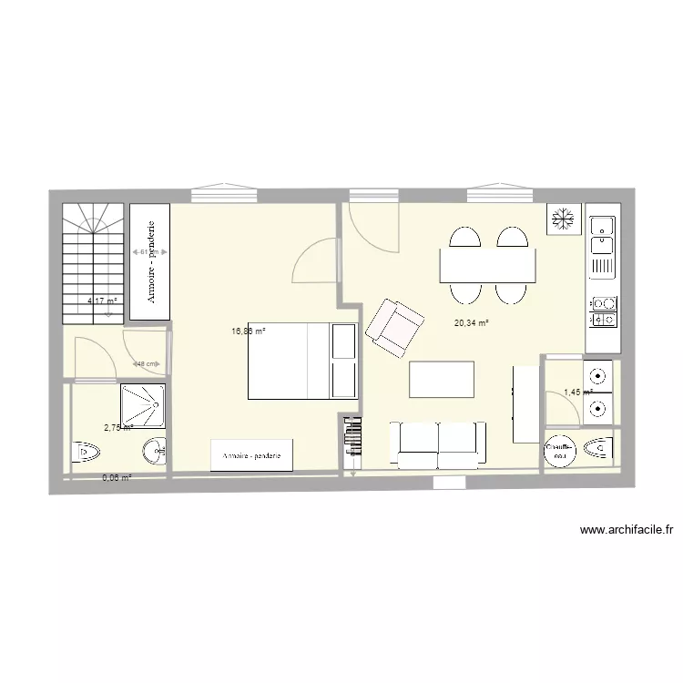 vielle maison plan premier jet. Plan de 