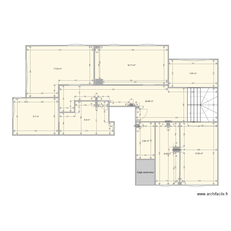 Hypothèse 1. Plan de 0 pièce et 0 m2