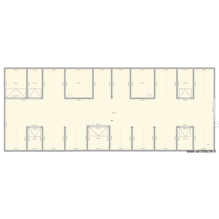 Plan Garage PdG. Plan de 9 pièces et 787 m2