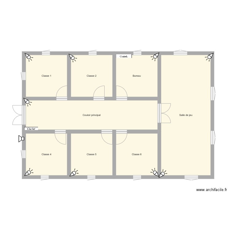 ecole maternelle. Plan de 0 pièce et 0 m2