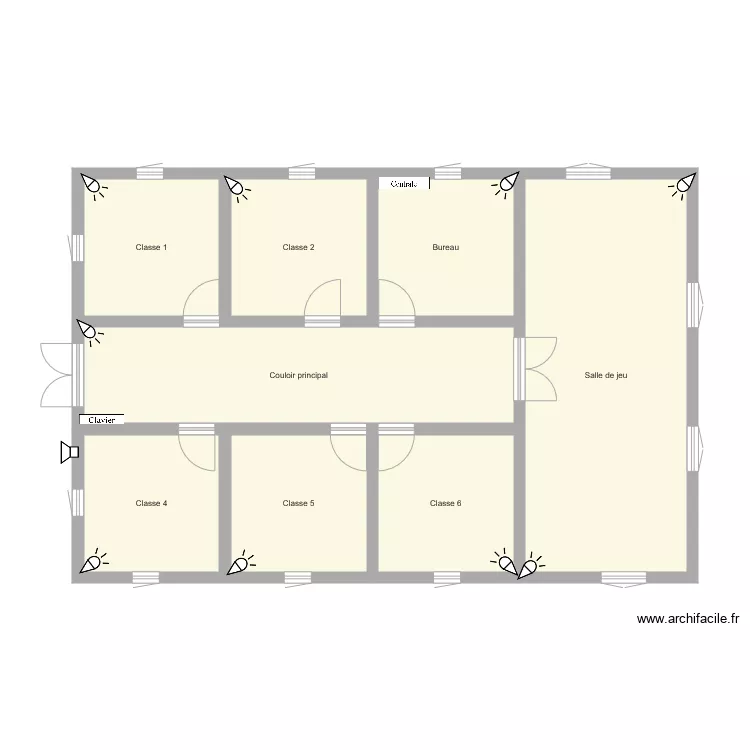 ecole maternelle. Plan de 
