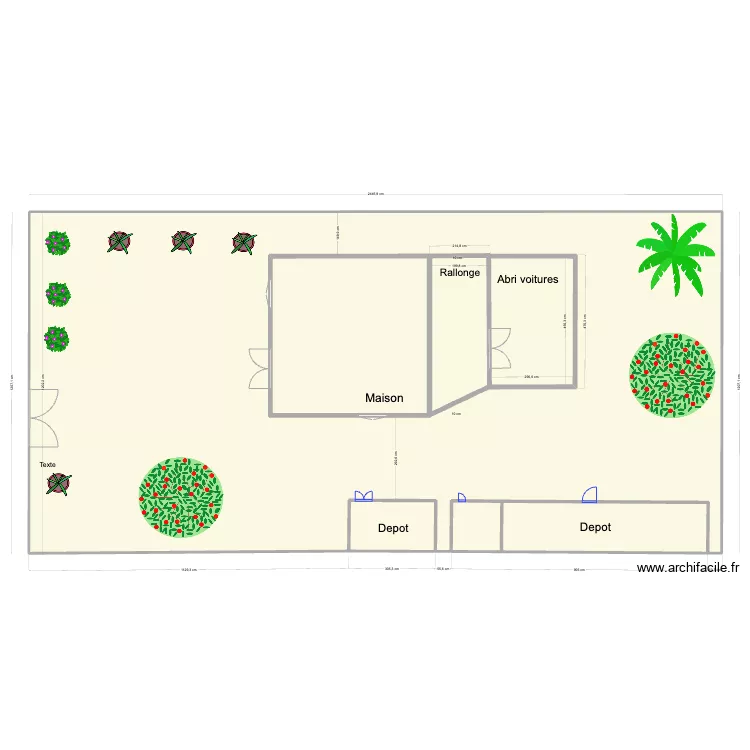 Villa SA terrain 20220822. Plan de 