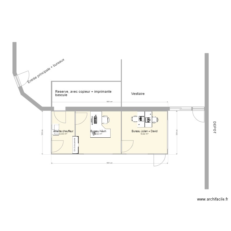 plan Algeco. Plan de 0 pièce et 0 m2