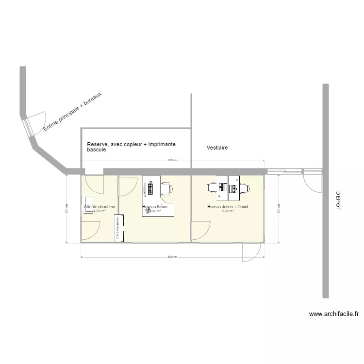 plan Algeco. Plan de 