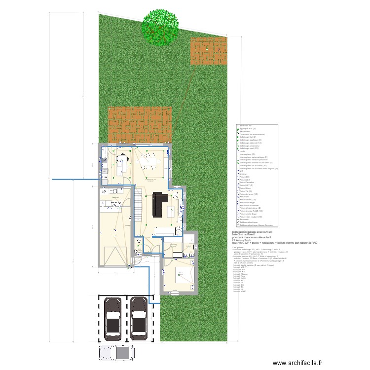 Plan Casa Habitat electricité. Plan de 0 pièce et 0 m2