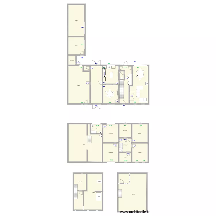 Plan deco Sara. Plan de 