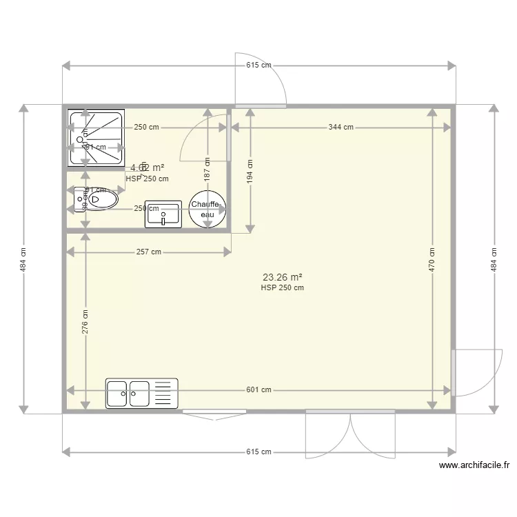 plan gite monique. Plan de 