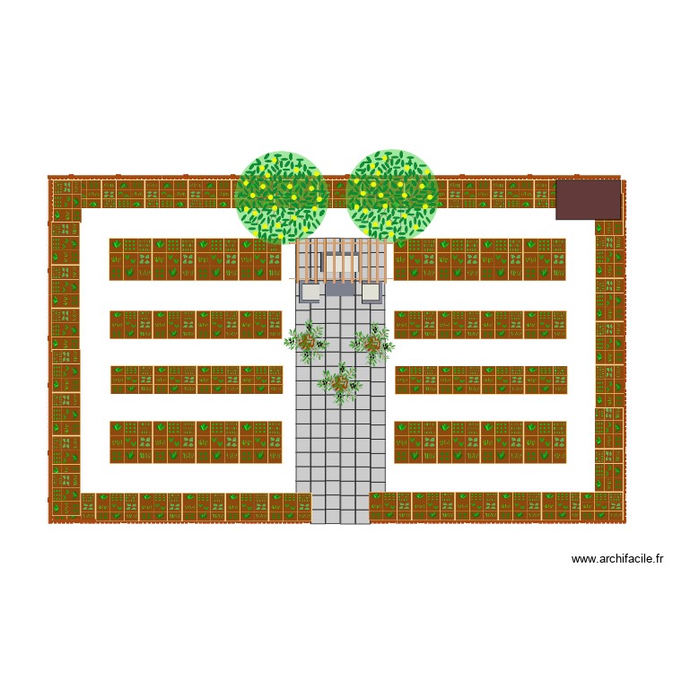 Jardin 2021. Plan de 0 pièce et 0 m2