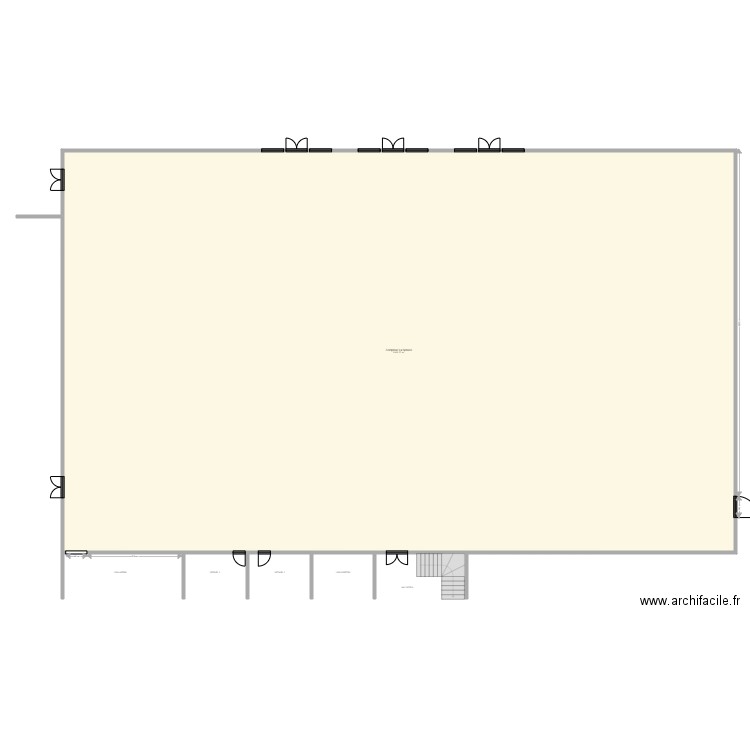 Complexe La Sensée. Plan de 1 pièce et 1160 m2