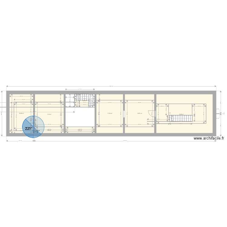 Fouache. Plan de 0 pièce et 0 m2