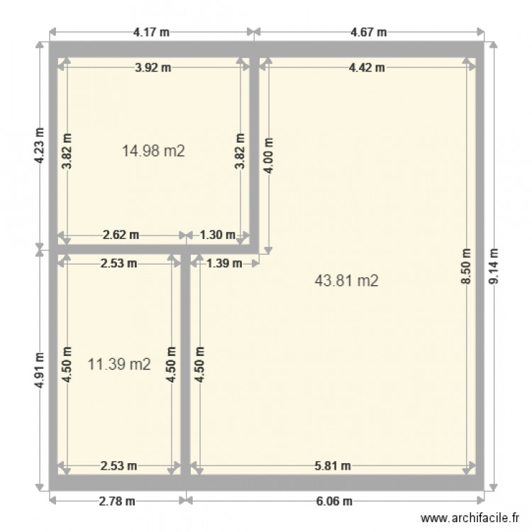 GERUZET. Plan de 0 pièce et 0 m2