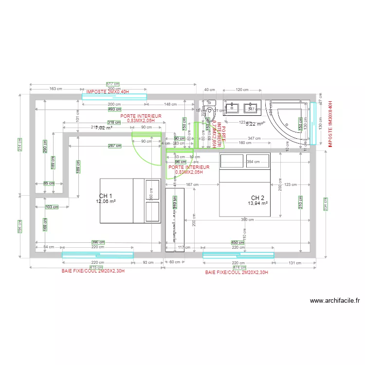 VAI ETAGE BAIGNOIRE. Plan de VAI ETAGE BAIGNOIRE. Plan de