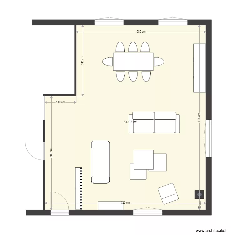 Maison Jolibois  Tresses. Plan de 