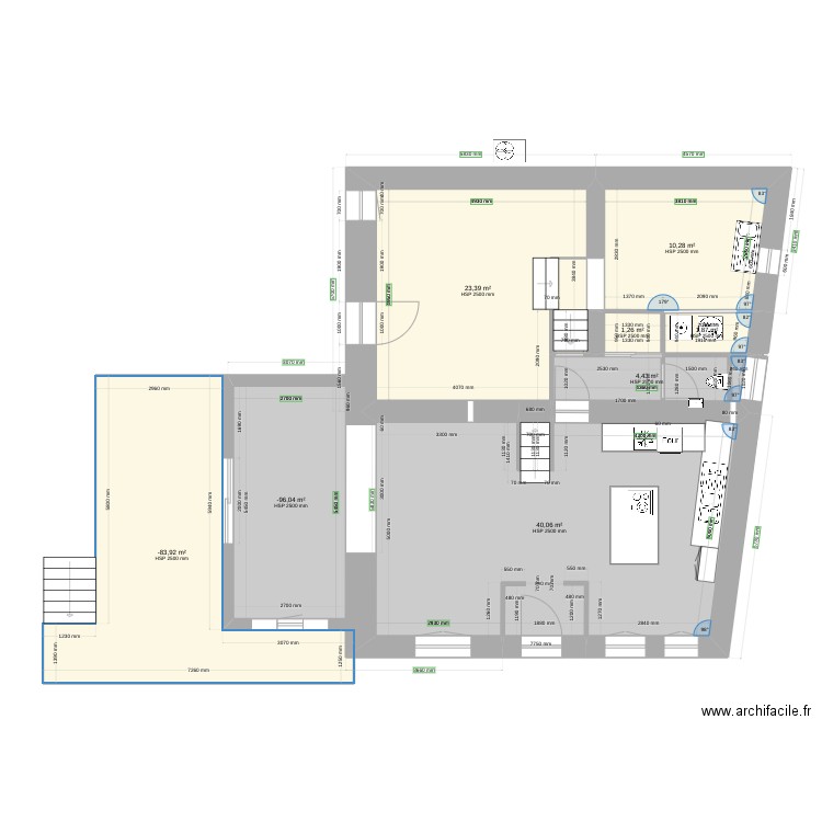 la chagnaie 4. Plan de 20 pièces et 254 m2