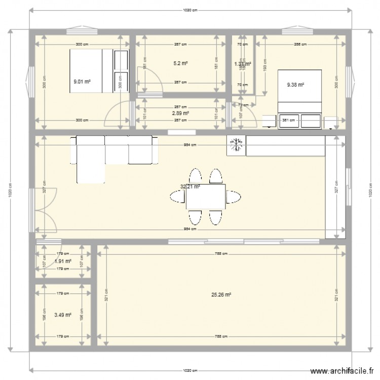 104. Plan de 0 pièce et 0 m2